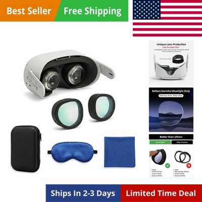 1 Pack VR Lens Protector, Blue Light Glasses, for Quest 3S/ Quest 2 Accessory...