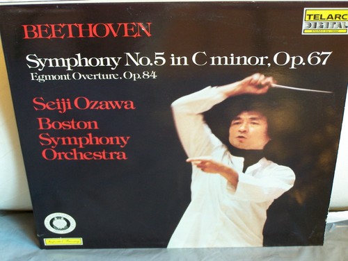 Beethoven Symphony No 5 Ozawa Boston Symphony Telarc Digital 1st Ed./1st Press!