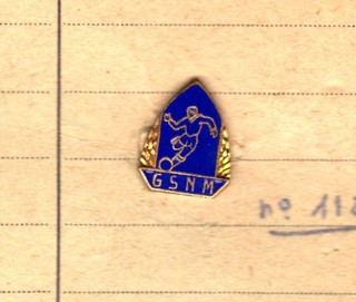 Insigne du groupe Sportif de Neuve Maison édité en 1953 en 100 exemplaires