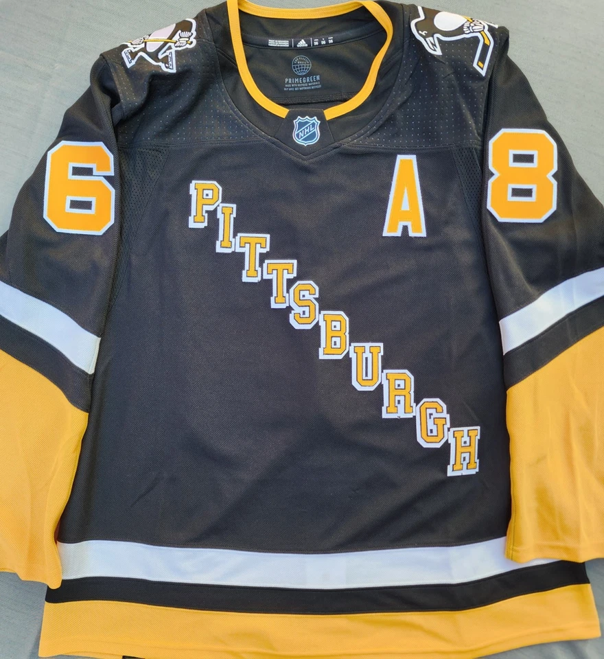 Camiseta deportiva Jaromir Jagr Pittsburgh Penguins Adidas Primegreen negra NHL 56-2XL NUEVA CON ETIQUETAS Foto 2 de 4