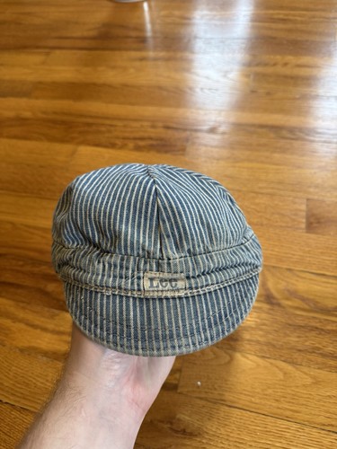 Lee True Vintage Railroad Hickory Pinstripe Cap Hat Youth Sm 50s 60s Union Made
