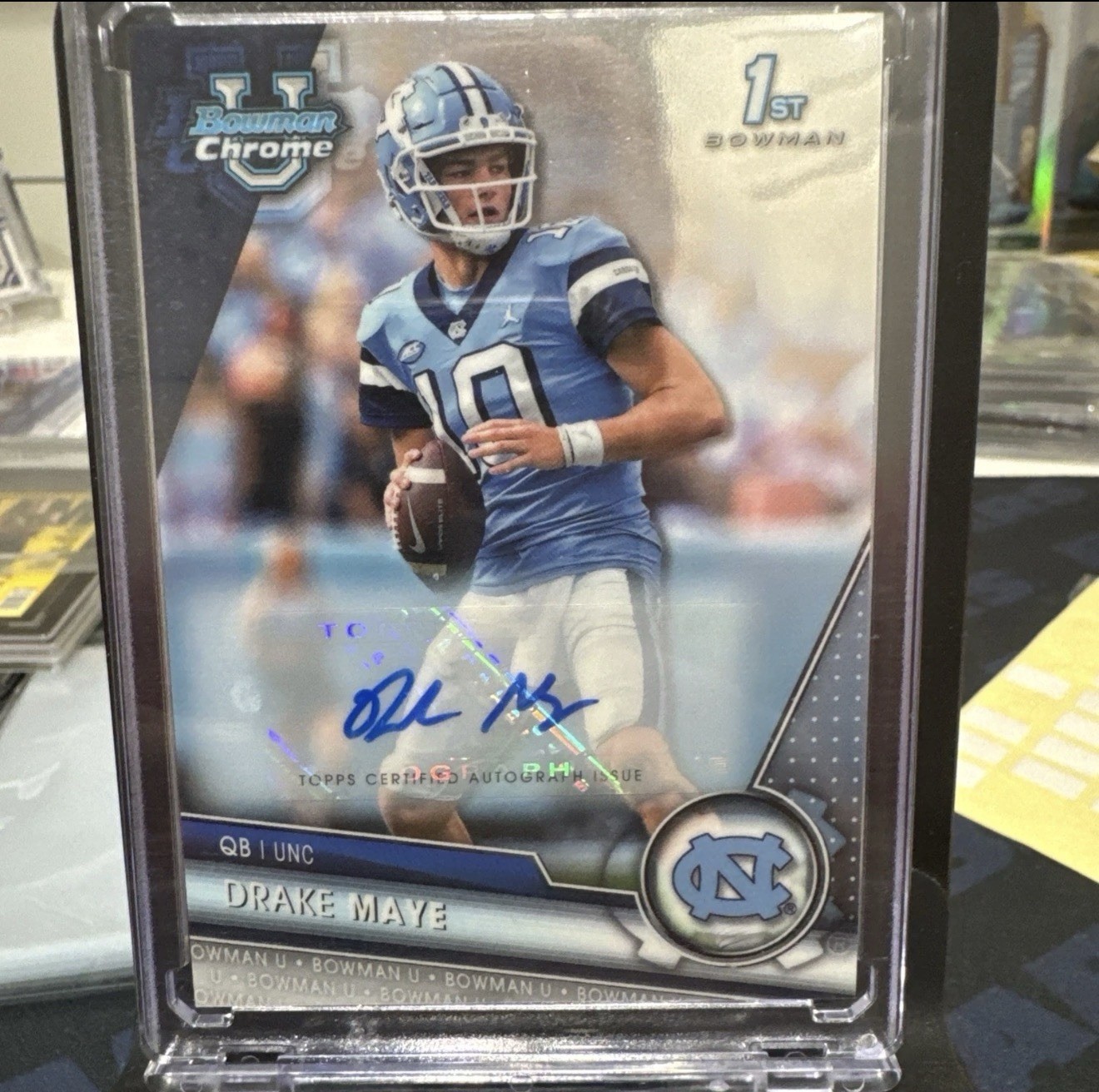 2023 Bowman University Chrome - Chrome Prospect Autographs Drake Maye #200 (AU,