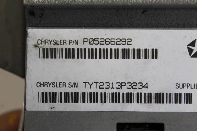 1991 1992 1993 1994 1995 PLYMOUTH ACCLAIM MÓDULO DE RETENCIÓN PASIVA 05266292 Foto 3 de 4
