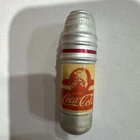 Vintage Coca-Cola Promo Advertising Metal Thimble Top Sewing Needle Case empty