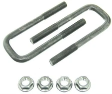 Square Trailer U-Bolts w/ Nuts - 1.5" Width x 5" Length - .5" Diameter