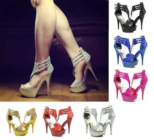 6 Color New Sexy Blink Party Strappy Women 5.5" Heel Sandal Shoes WITHOUT BOX