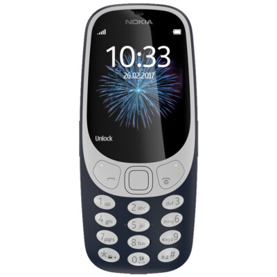 Nokia 3310 2G GSM 2017 (Blue) TA-1008 16MB 2MP Camera, SMS