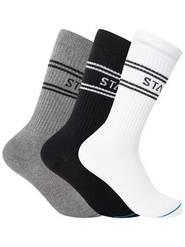 Stance Men's 3 Pack Casual Basic Socks, Multicolor