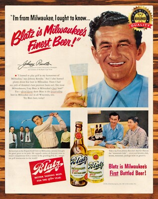 Blatz Is Milwaukee's Finest Beer - 1950 - Restored - Metal Sign 11 x 14