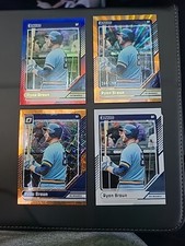 Ryan Braun 3 Card Lot 2024 Donrusd Red & Blue Foil Plus Base Milwaukee Gold