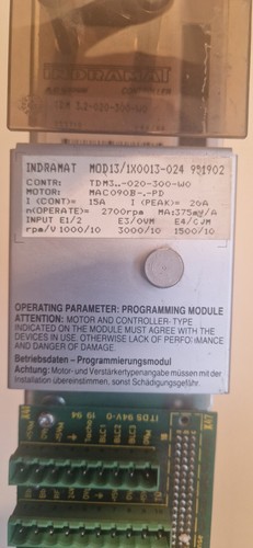 INDRAMAT A.C. Servo Controller TDM 3.2-020-300-W0 / M0D13/1X0013-024, GOOD! - Picture 2 of 3