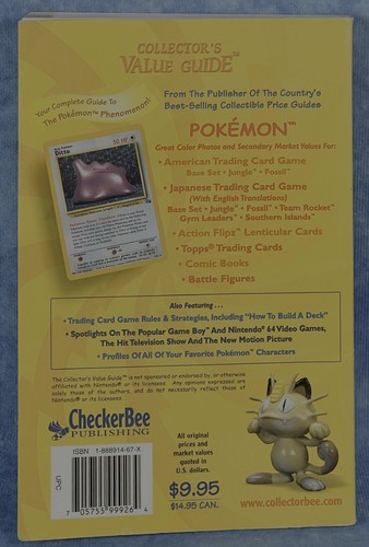 Pokemon Collector's Value Guide CheckerBee Publishing 1999 Paper Handbook - Picture 3 of 5