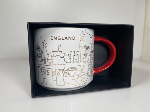 STARBUCKS ~ England ~ "You Are Here" Mug (NEW) ~ Christmas Xmas 14 Oz YAH NWT
