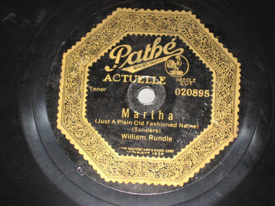 PATHE 78 RECORD/ ARTHUR WILSON/ MOTHER IN IRELAND-WILLIAM RUNDLE/MARTHA ...
