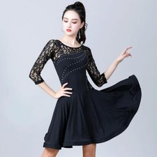 Latin Rumba Samba Salsa Standard Ballroom Dance Practice Dress Performance Tango