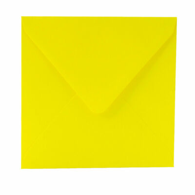 Paper24Plus # 25 St. Gelb  feuchtklebend -15,5 x 15,5 cm 155 x 155 mm