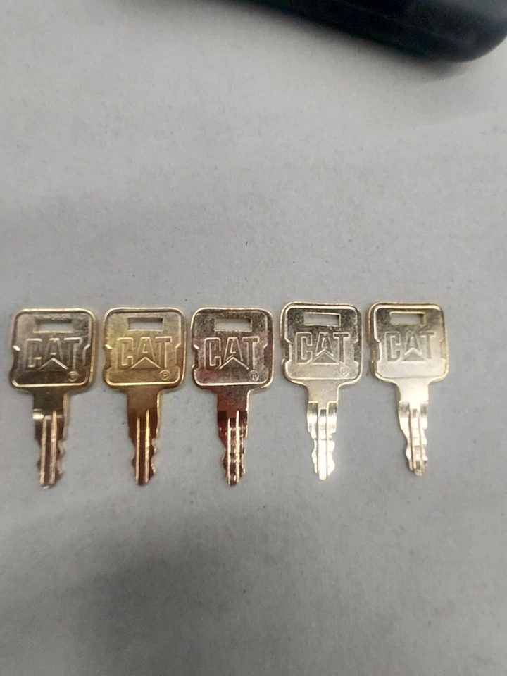 5 CAT Keys Caterpillar Heavy Equipment Ignition Keys 5P8500 NEW LOGO SHIPS FREE  - Image 2 of 2