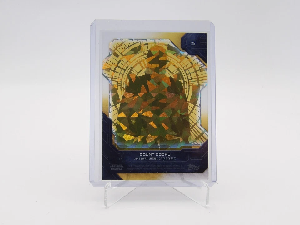 2024 Topps Star Wars High Tek #25 Count Dooku Gold /50 - Image 2 of 2