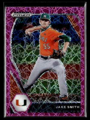 Jake Smith - 2021 Panini Prizm Draft Picks Pink Velocity Prizm #PDP171