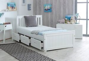 single bed with storage for teenager