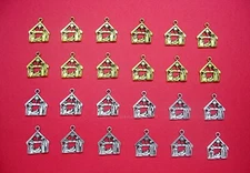 24 piece Lot Christian Christmas Nativity Manger Goldtone & Silvertone Pendants