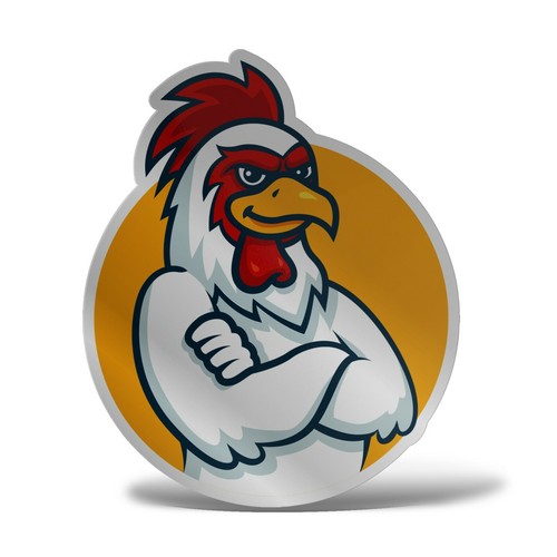 Sticker Gallo Adhesivo PVC Auto Motocicleta Camper Fuera Casco Laptop Capó 4x4 - Imagen 8 de 14