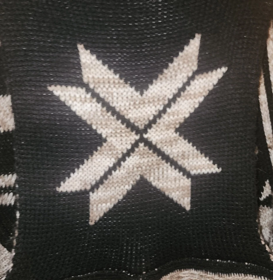 John Paul Richard Aztec Sleeveless Reversible Cardigan Sweater Rounded Size S - Image 4 of 4