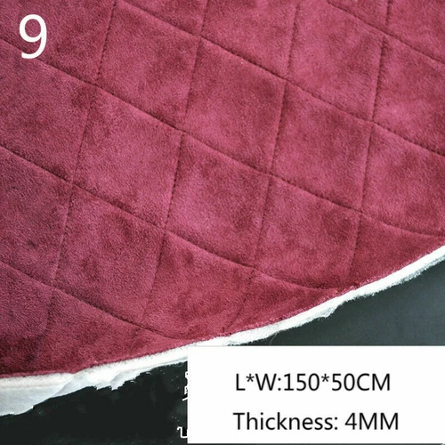 Thick Faux Suede Fabric Foam Backing Quilted Car Roof Upholstery Material Crafts - Picture 20 of 32