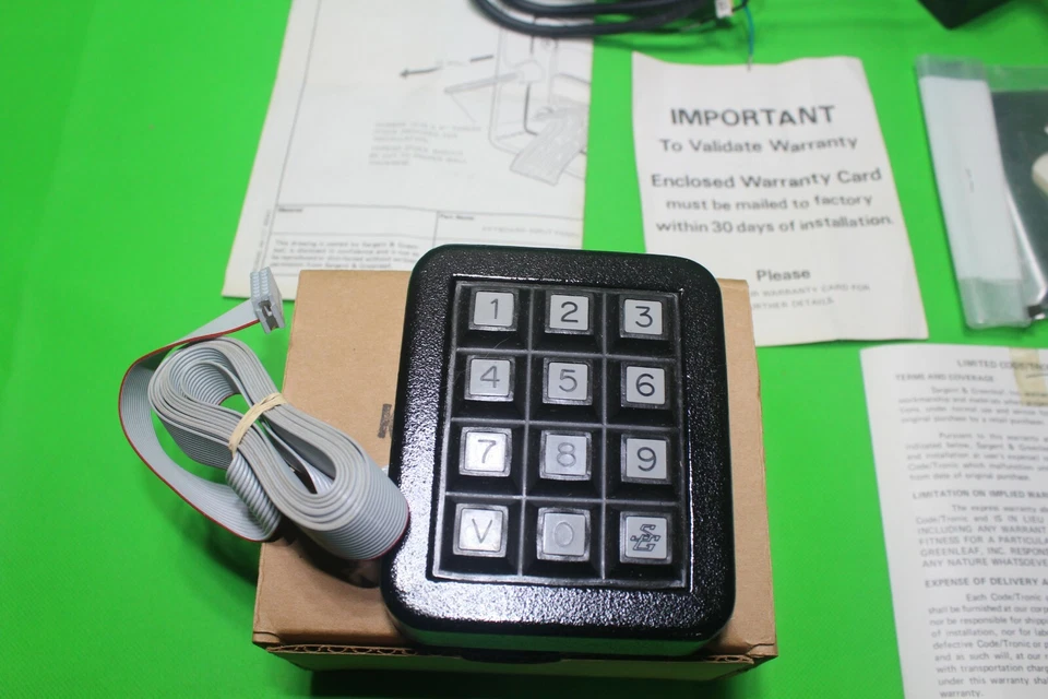 Caja fuerte vintage CODE TRONIC SARGENT GREENLEAF 2001 teclado fuente de alimentación bloqueo seguro Foto 4 de 4