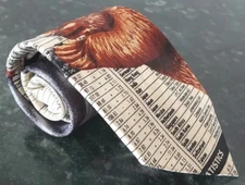 Steven Harris Mens Neck Tie Stock Market Trading Index Bear Bull Bond Dow Jones