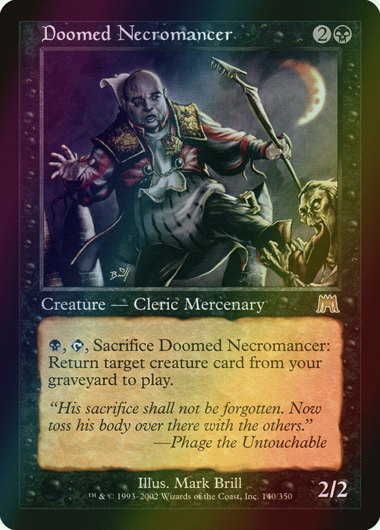 MTG Doomed Necromancer Foil ** Onslaught ** English (NM)