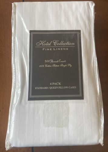 Hotel Collection Pillows for Sleeping 4 Pack Queen Pillows 300 Thread Count New - Picture 1 of 4