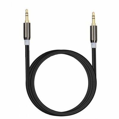 Cavo Audio System-S Stereo AUX 3,5 Mm Maschio-Femmina, Piatto, 15 Cm, Nero, Ideale Per Collegamenti Brevi - 3