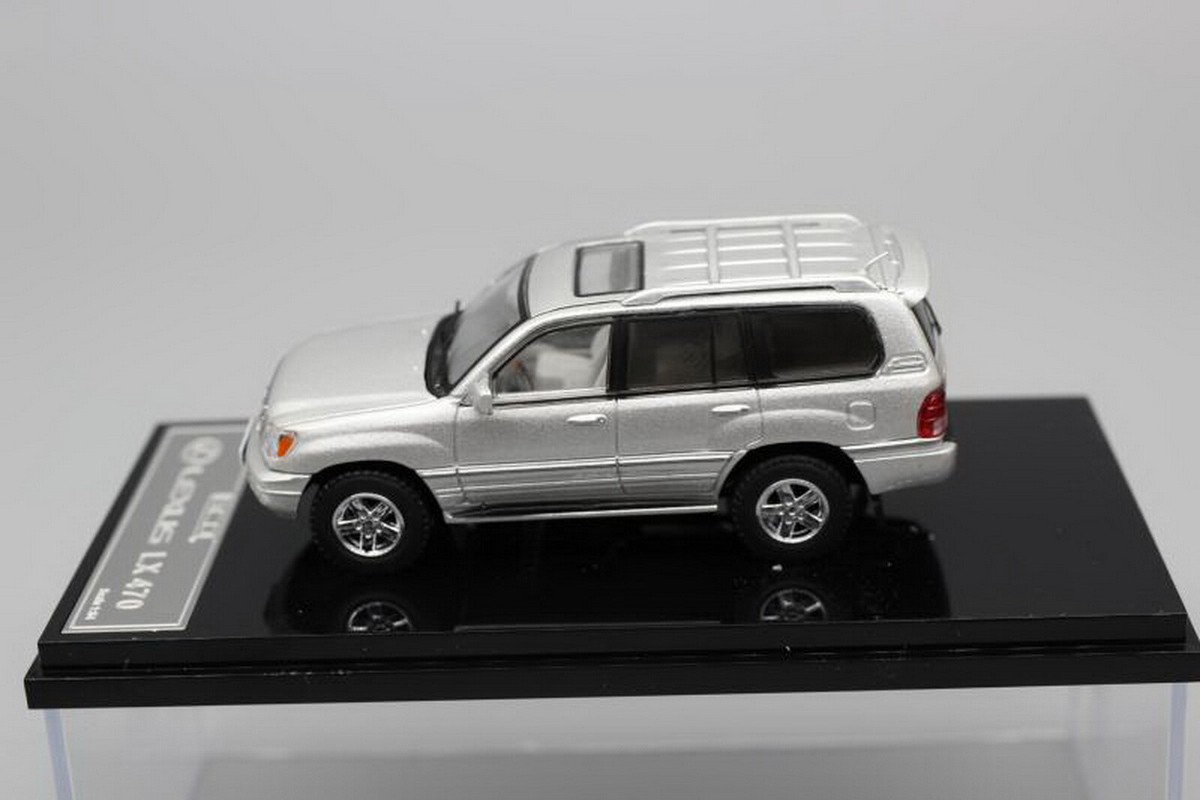 GCD 1/64 Scale Lexus LX470 SUV Silver Diecast Car Model Toy
