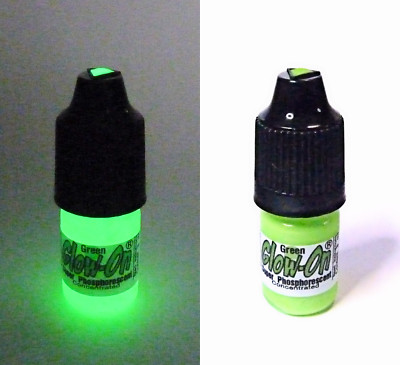 Glow-On GREEN For Gun Sights, Fishing Lures W/Tip Applicator 3 ml Bottle