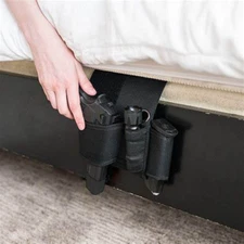Tactical Under Mattress Bedside Gun Holster Car Seat Pistol Couch Chair Table US
