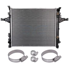 Radiator CU2878 w/ Universal Oil Hose Clamps Kit For 2003-14 Volvo XC90 3.2L l6