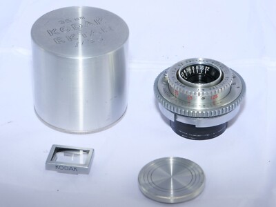 Kodak EKTRA 35mm/3.3 Ektar Compact Wide Angle lens. Case