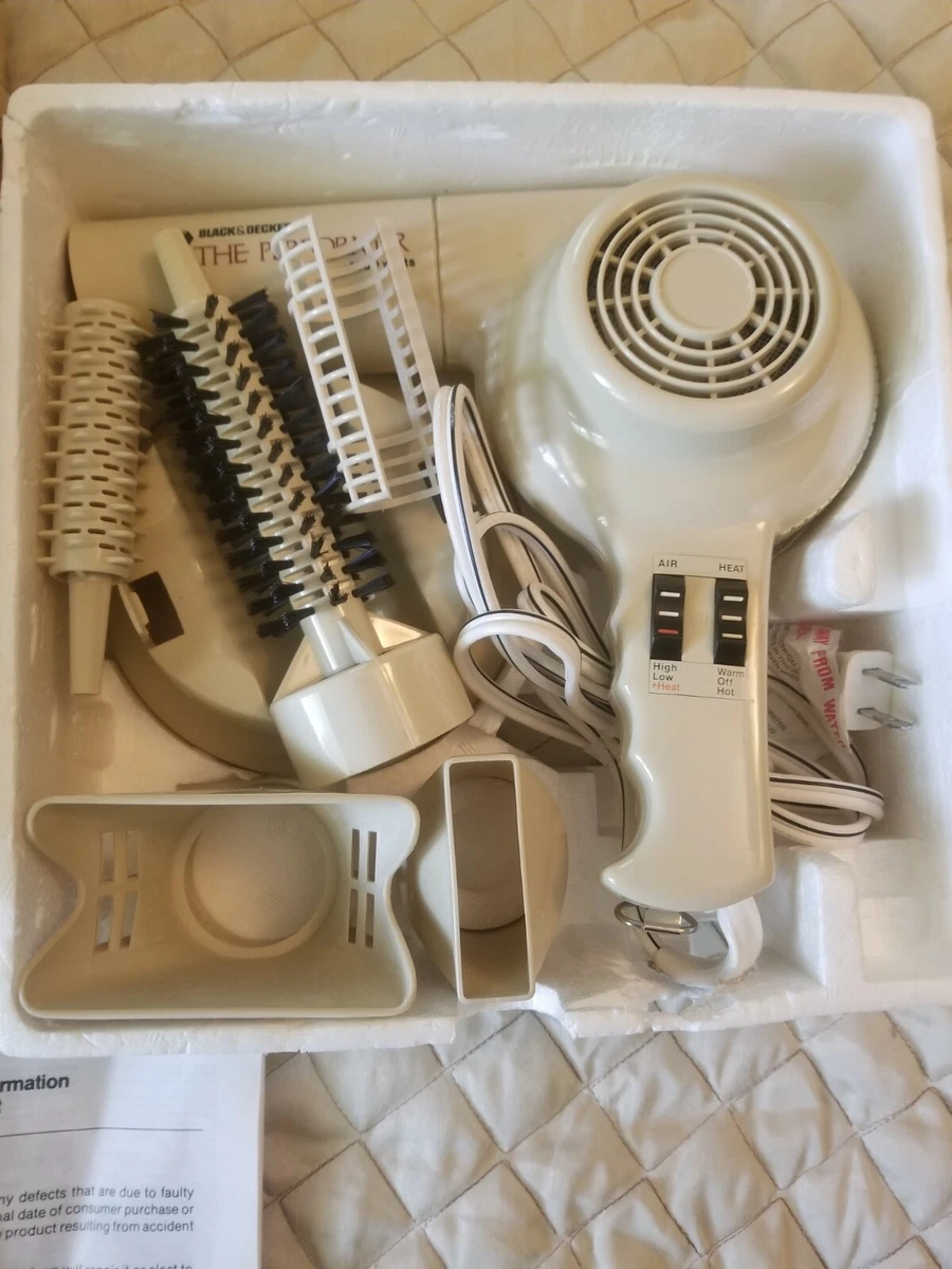 Black and decker hair dryer top