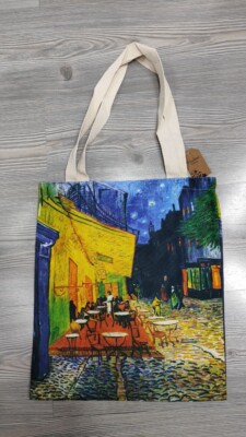 Vincent Van Gogh Tasche Shopper Tote Die Terrasse auf dem Kaffee Neu mit Etikett