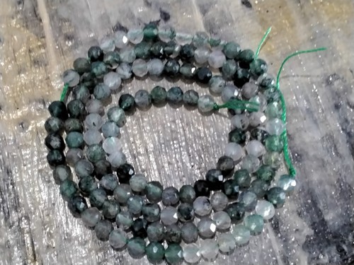 Natural Faceted Moss Agate, 3mm, Approx 125 pcs Free postage. Oz Seller - Picture 3 of 4