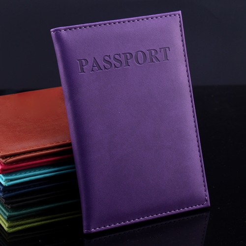 Passport Cover Holder Wallet Case Organiser Protector Travel Sleeve PU Leather - Picture 26 of 28