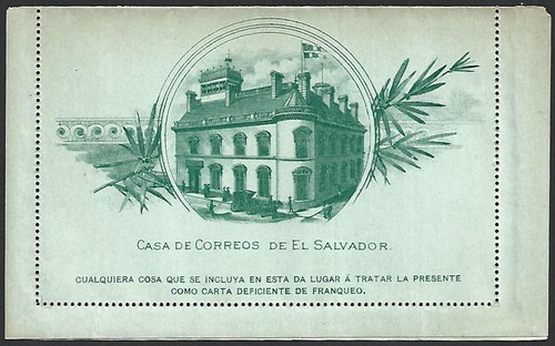 (BL) Salvador 1895 Reply Postcard Mint