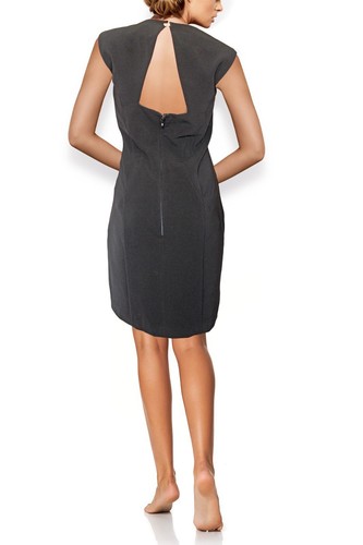 H&M Festlich elegante abito scollo schiena vita rivestimento di perle taglia 44 46 - Foto 3 di 4