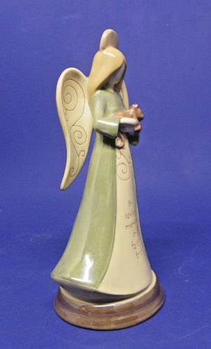 Pet Cat Memorial Angel Figurine "In Loving Memory Of A Faithful Friend" 9.5" - 第 4/7 張圖片