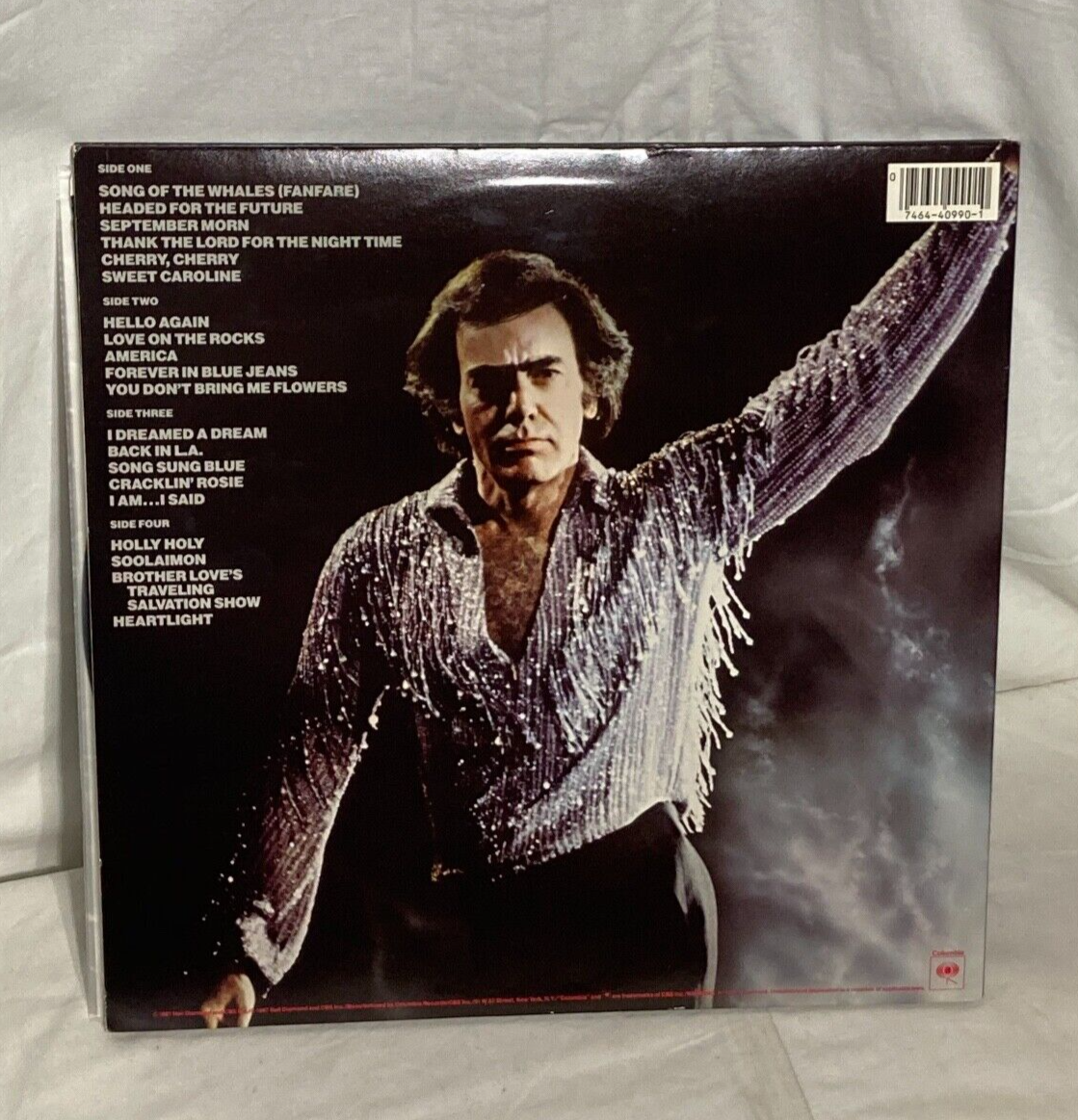 Neil Diamond Hot August Night 2 Vinyl 2LP Album Gatefold 1987