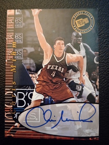 2000 Press Pass Chris Mihm AUTOGRAPH Texas