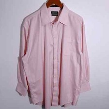 Nautica Premium Non Iron Button Down Shirt 100 Cotton Size 17 - 32/33