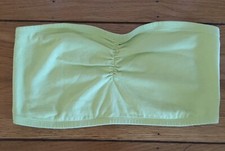 Vintage Mod Bandeau Strapless Bikini Top Swimsuit Juniors Large
