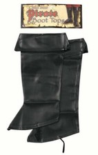 Forum Novelties Child's Black Simulated Leather Pirate Costume Boot Tops